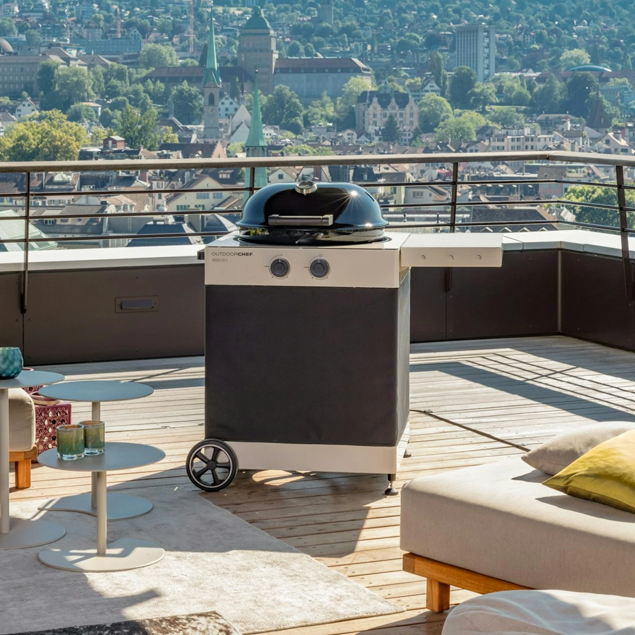 Outdoorchef Gaskugelgrill Arosa 570 G Tex, Schwarz – Bild 6
