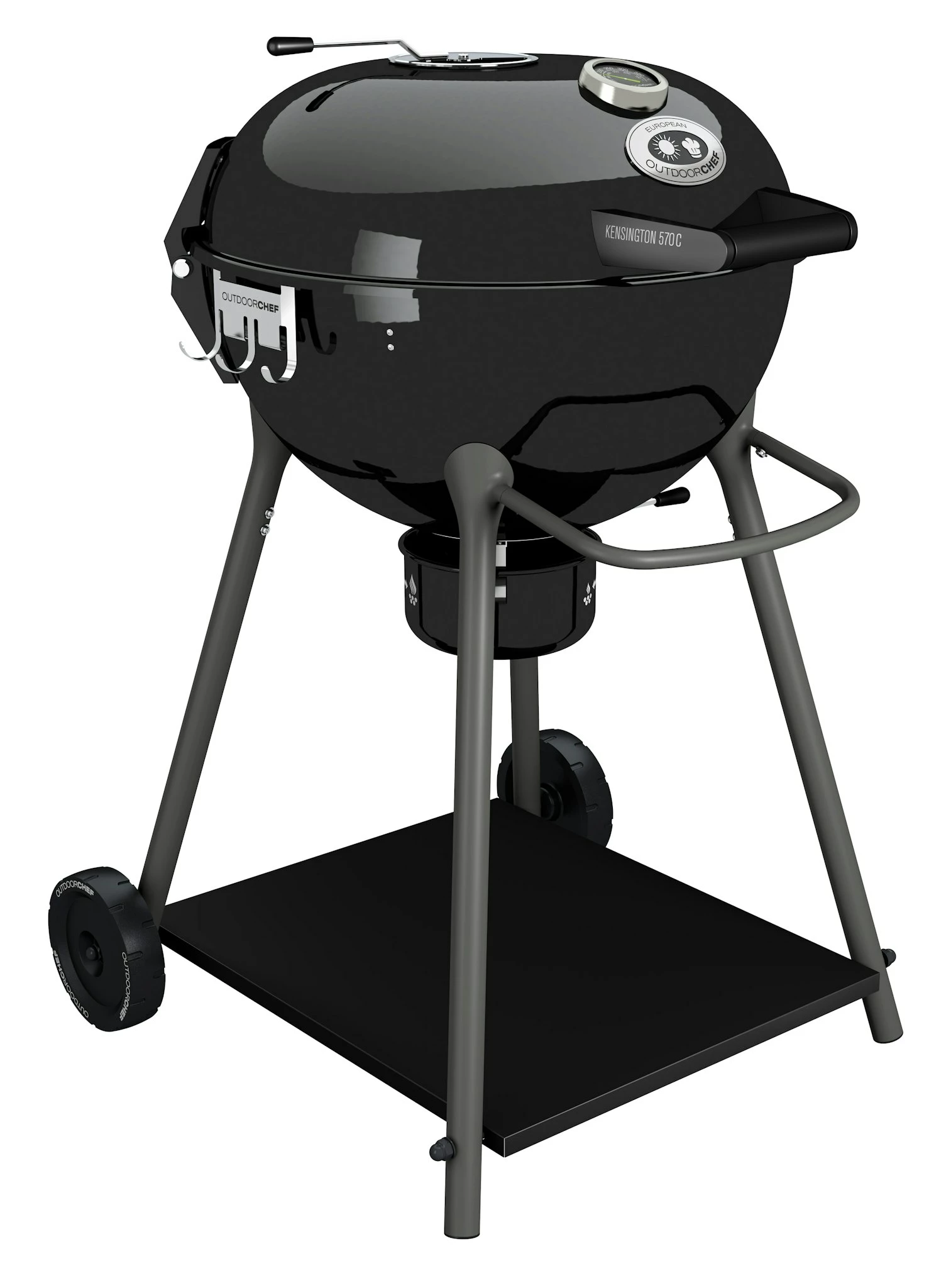 Outdoorchef Holzkohlegrill Kensington 570 C, Schwarz