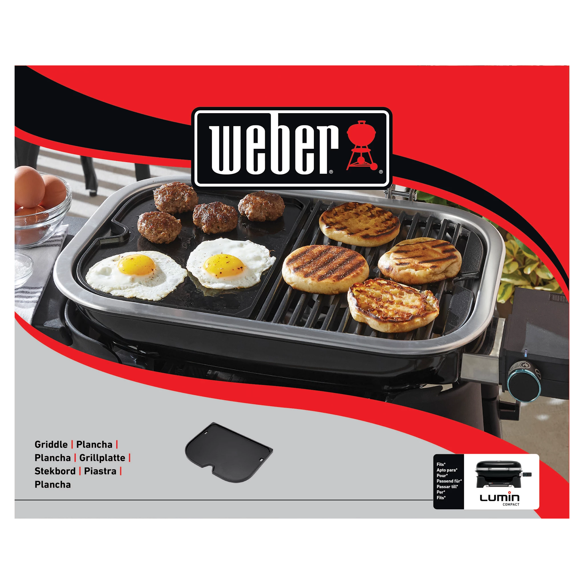Weber Grillplatte - FĂŒr Lumin Compact (6611) â Bild 4