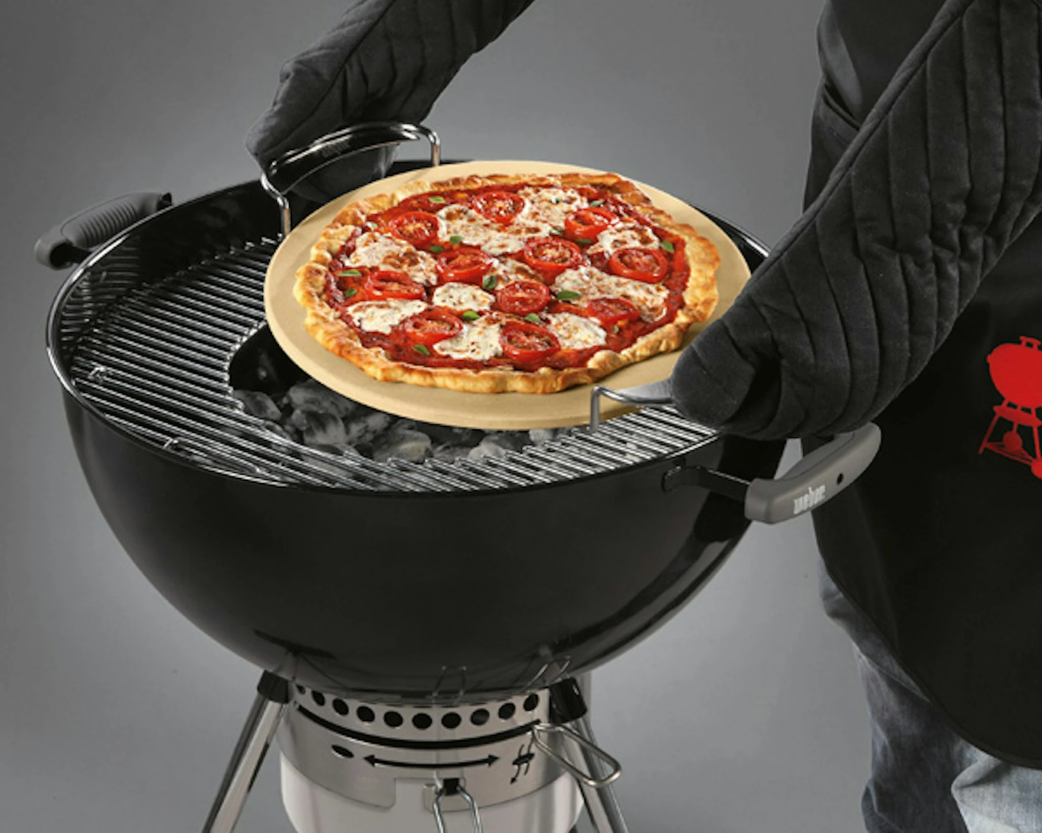 Weber Gourmet BBQ System (GBS) - Pizzastein Mit Gestell (Ø 36,5cm) (8836) – Bild 4